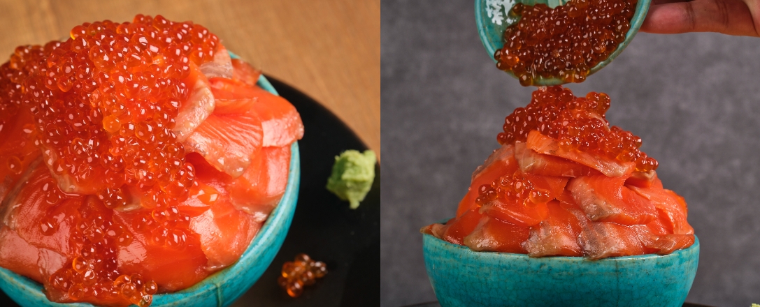 ぶっかけ2倍盛サーモンいくら丼