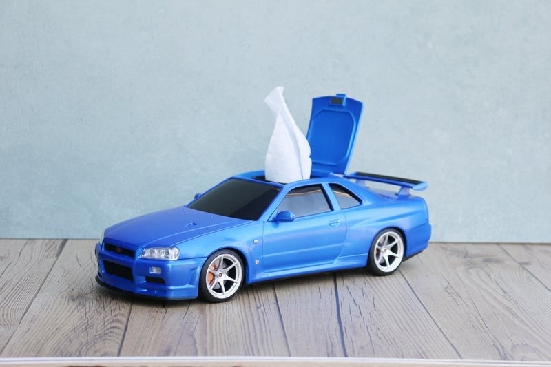 ウェットティッシュケース 日産スカイライン GT-R (BNR34)
