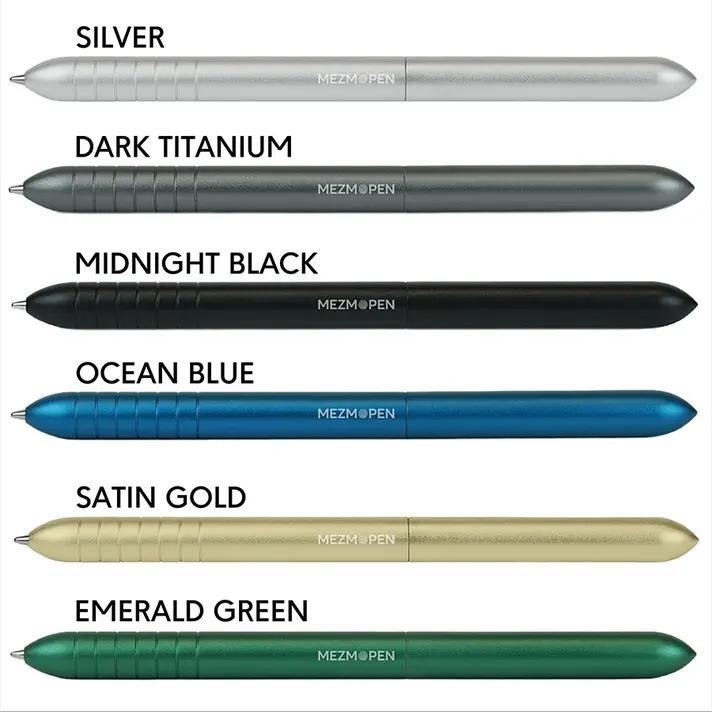 アルミニウム製ペンは全6色