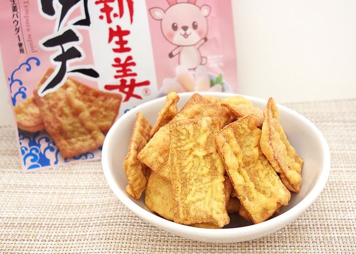 岩下の新生姜すっぱ旨味イカ天(盛付例)