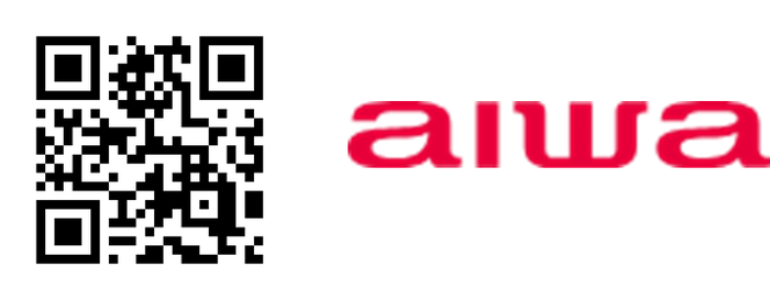 aiwaダイレクトQRコードとロゴ
