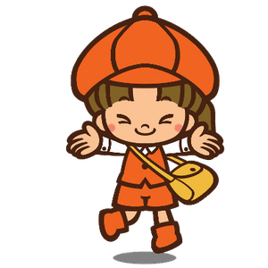 株式会社ハッピースマイルの公式キャラクター「エミちゃん」