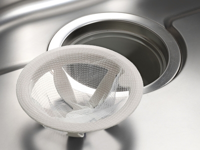 シンク掃除が楽になる排水口ネットホルダー