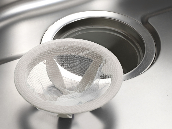 シンク掃除が楽になる排水口ネットホルダー