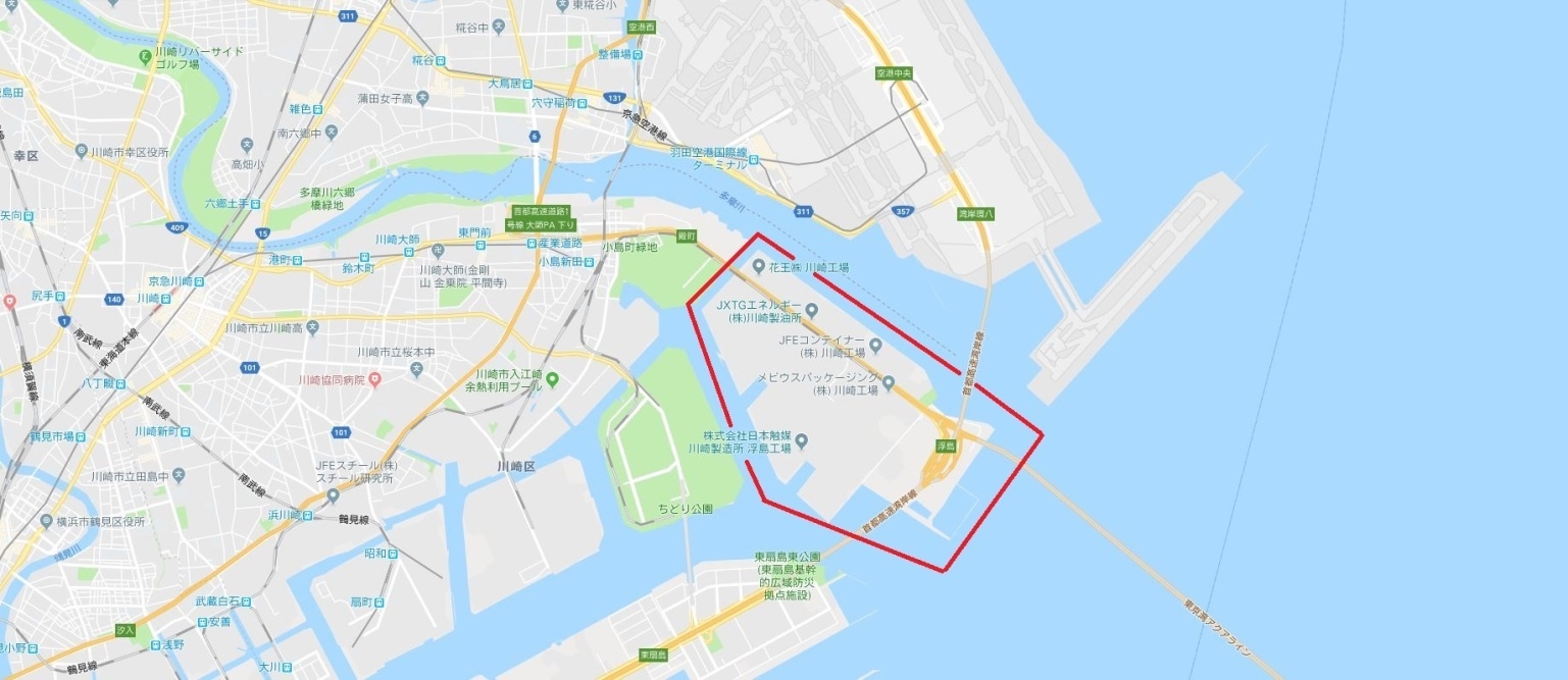 位置情報:神奈川県川崎市川崎区浮島町