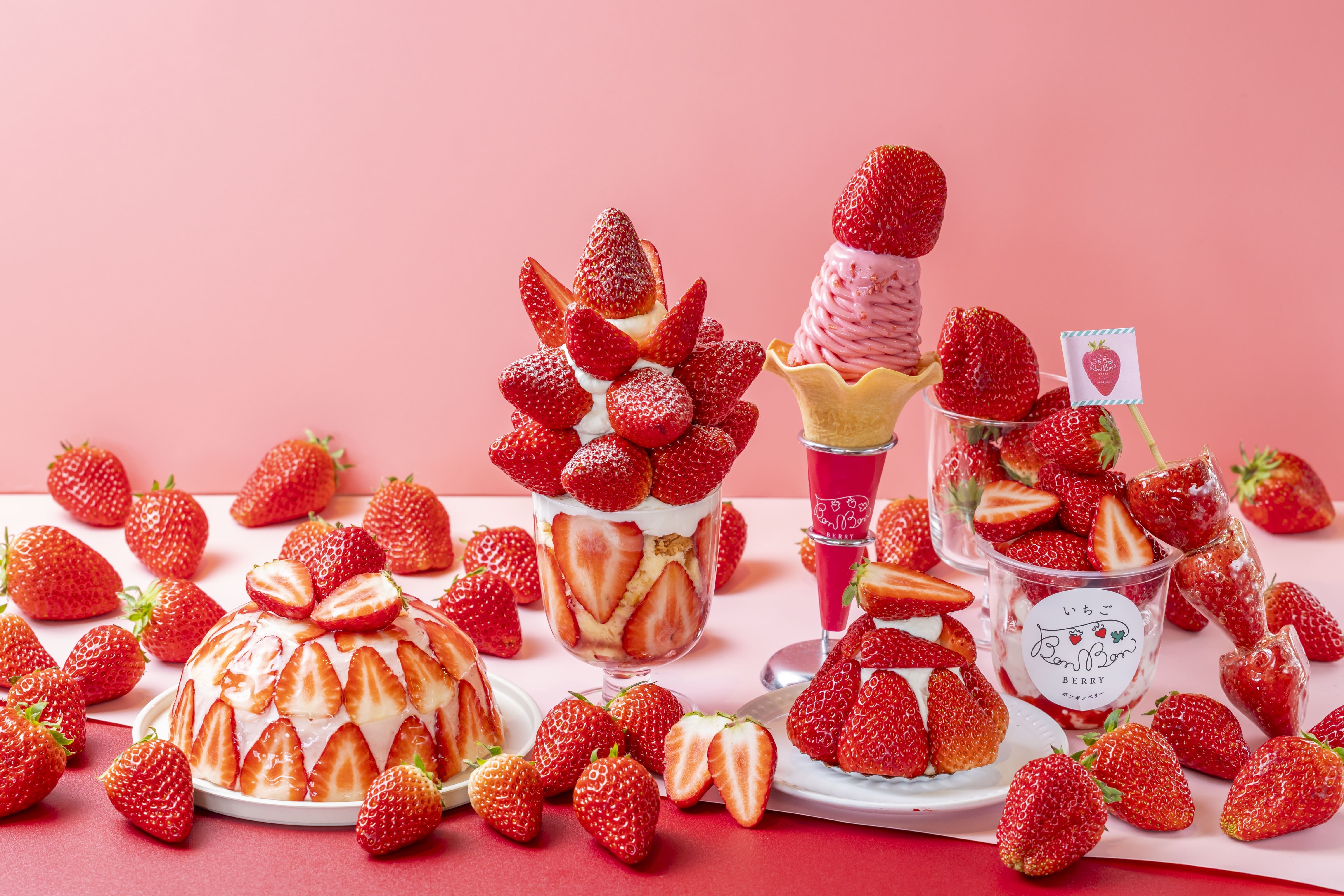 いちご専門店の道の駅 いちごBonBonBERRY＞ 15組限定！15円でいちご