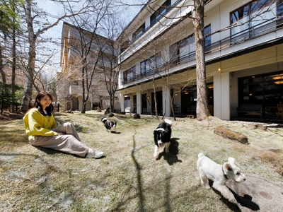 中庭ドッグラン