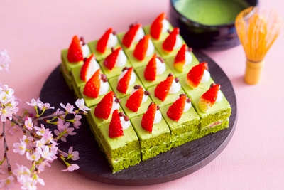 辻利兵衛本店抹茶といちごのショートケーキ