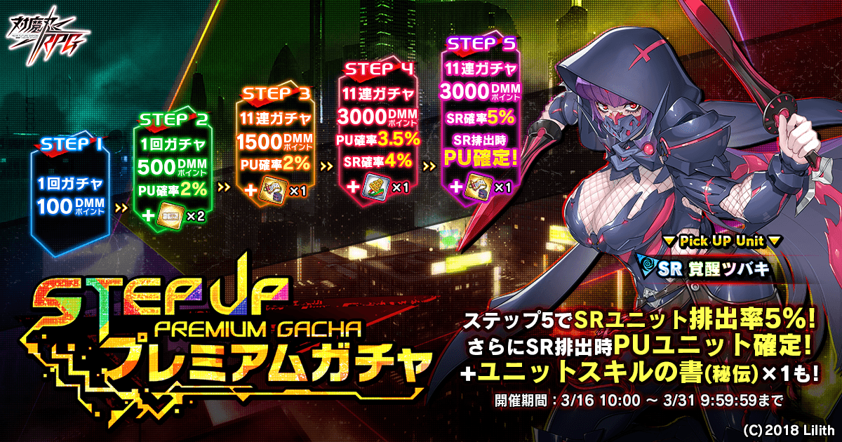 ステップアッププレミアムガチャ