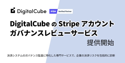 デジタルキューブ、「DigitalCubeのStripe アカウントガバナンスレビューサービス」を提供開始