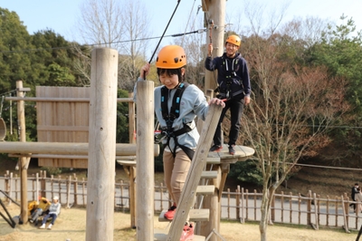 リニューアルしたアスレチックにハラハラドキドキが止まらない！