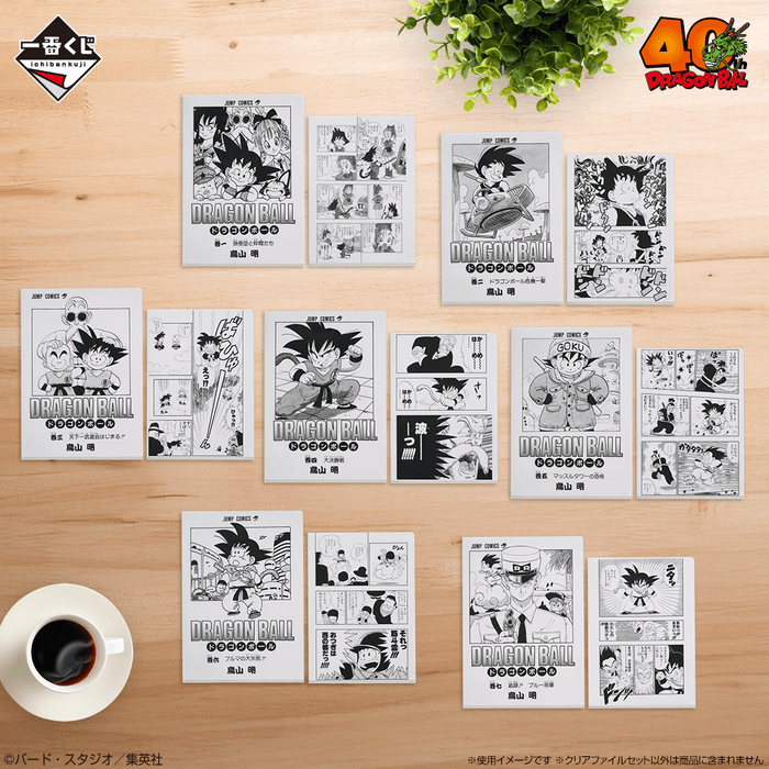 G賞:コミックスクリアファイルセット 巻一~巻二十一(イメージ)