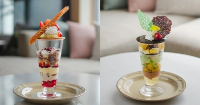 【湯田中温泉】信州の夏を彩る贅沢パフェ2種が登場！さくらんぼ×マスカルポーネ、バジル×チョコの意外な組み合わせ