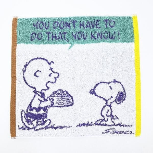 スヌーピーのミニタオル