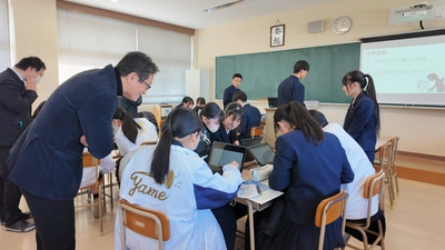 日本情報通信、福岡県立八女高等学校の探究型学習　 「ちきゅうみらいプロジェクト」に参画、 高校生による生成AI活用研究を支援