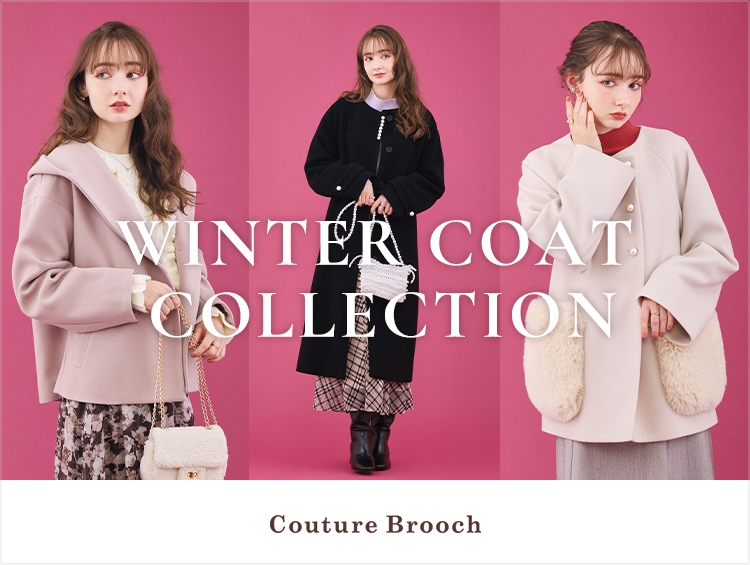 couture brooch クチュールブローチ＊昨季 2018SS とろみレーヨン 美落ちワイドパンツ ３６ウエスト後ろゴム  Couture Brooch（クチュール ブローチ） 新作のコート特集「WINTER