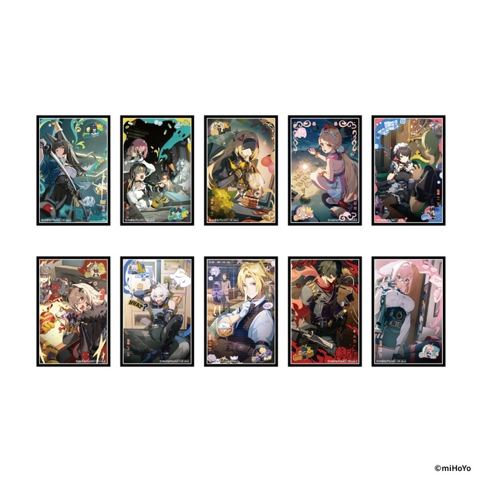 ▲第1弾：12/31(水)～1/16(金) ゼンレスゾーンゼロ オリジナルステッカー(全10種)