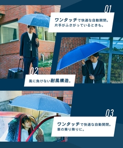 ワンタッチ・耐風傘構造