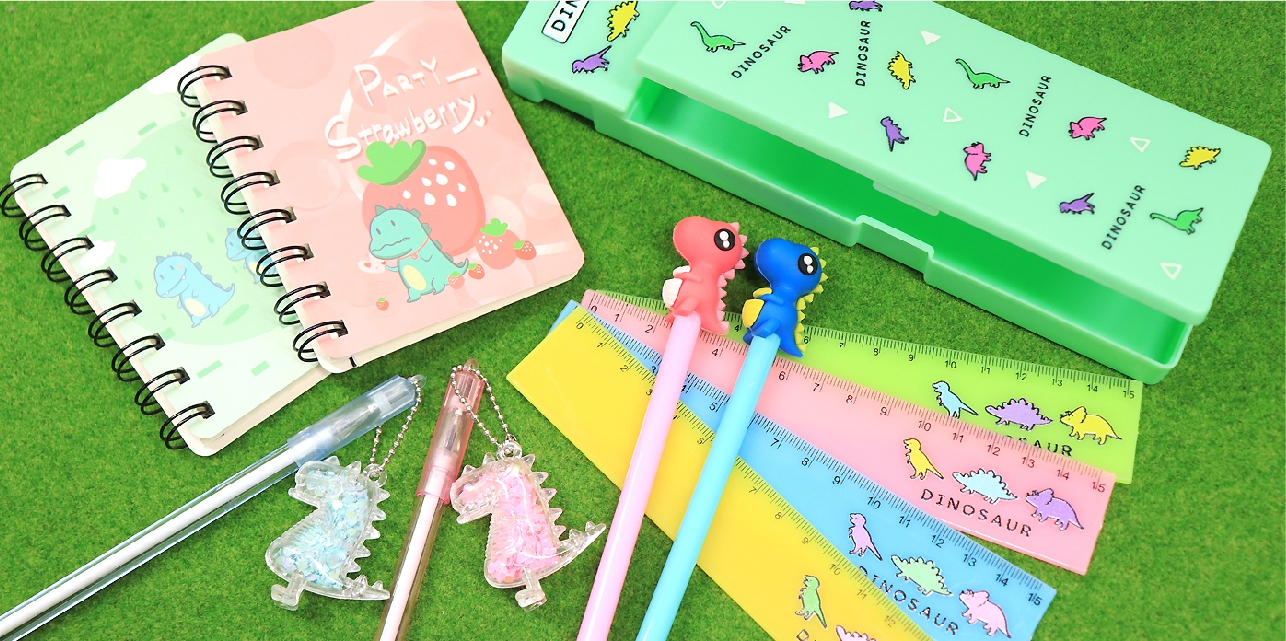 恐竜モチーフの文具たち