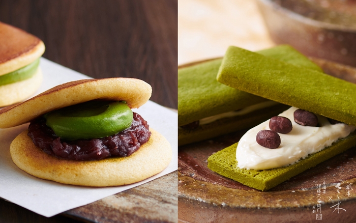 宇治抹茶どら焼き&宇治抹茶クリームサンド