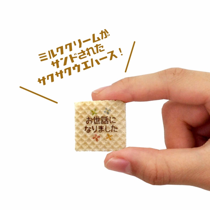 約3センチ角のひとくちサイズウエハース