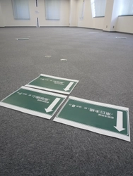 「ビル再生100の物語」内覧にPOPを活用。