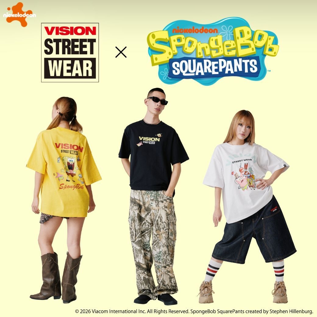スポンジ・ボブ」とのコラボ第2弾！ VISION STREET WEAR×スポンジ