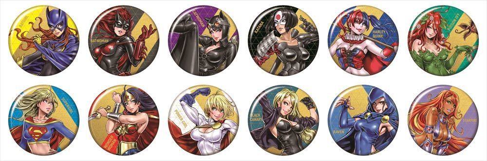 BISHOUJOシリーズより、 「DC COMICS美少女」のトレーディングバッジが