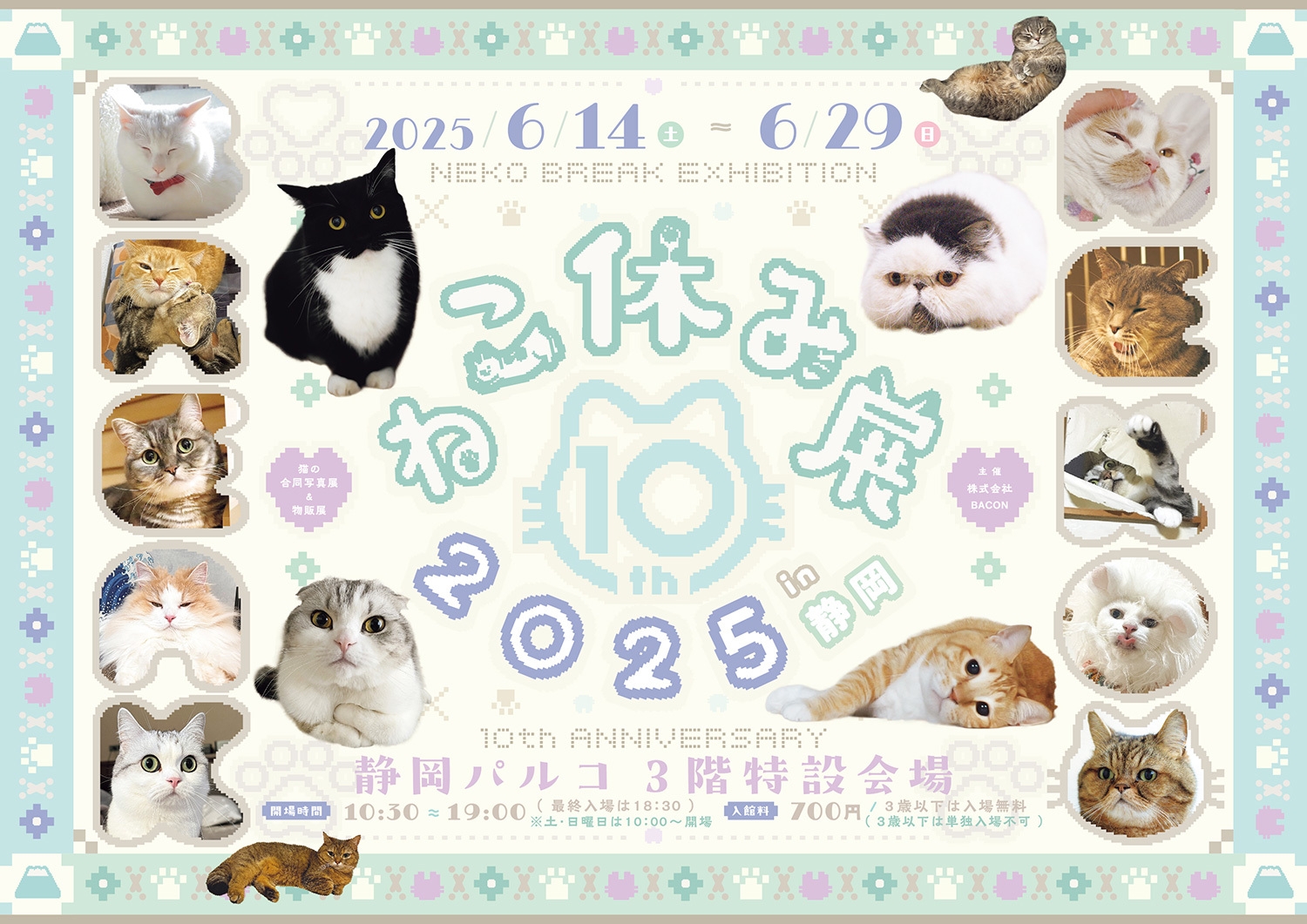 ねこ休み展 キービジュアル