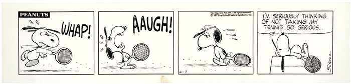 「ピーナッツ」原画 1975年6月7日 (C) Peanuts Worldwide LLC