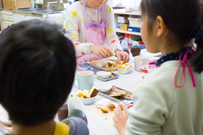 クッキー作りの様子