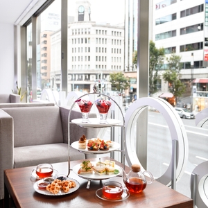 銀座一等地で優雅なアフタヌーンティー