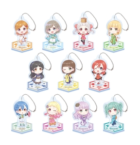 ▲スタンド付きデフォルメアクリルキーホルダー(Liella! アジアンフェスティバル!!)  (全11種・ランダム) 【サイズ】最大H約70mm