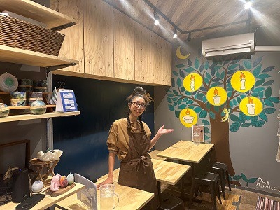 老舗せんべい屋をリニューアルした「麹・発酵・つなぐ cafe chocotto」(駒込3-3-17)(提供すべて:豊島区)