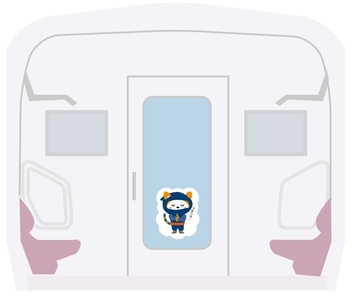 車内のラッピング （イメージ）