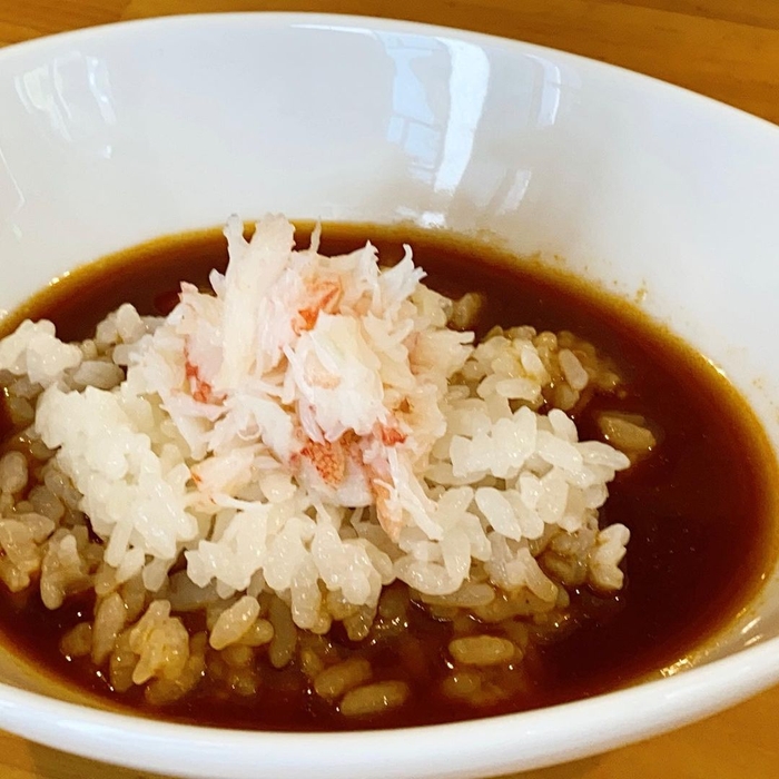 〆の海老Pressoも人気!