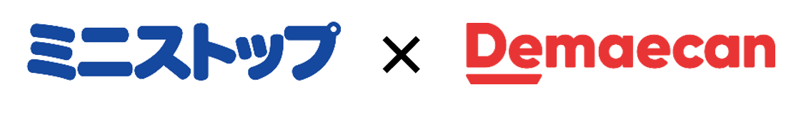 ミニストップ×出前館ロゴ