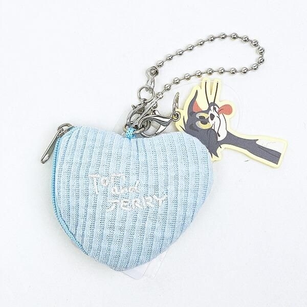 ニットのハートに癒される。トムとジェリーのパステルカラーが可愛いポーチチャーム