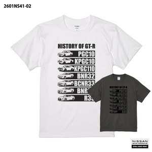 2601NS41-02 NISSAN HISTORY OF GT-R Tシャツ