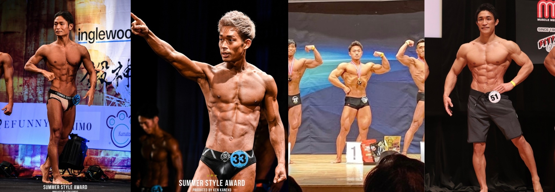 左から、新宿三丁目店・地頭所TR / 渋谷店・濱本TR / 中目黒店・菊地TR / 錦糸町店・島根TR