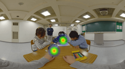 ▲コンテンツごとの受講者の視点解析記録が閲覧可能。