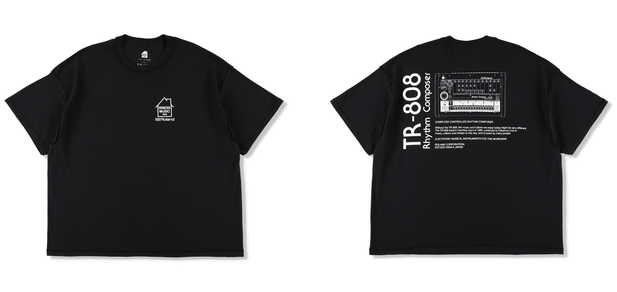 TR-808 T-SHIRT(ISNESS MUSICxROLAND)