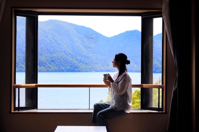 お部屋は全室レイクビュー