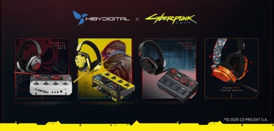 HiBy Digital × Cyberpunk 2077製品ポスター