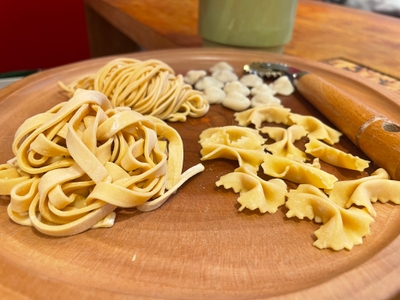 四種類の手打ち生パスタ　