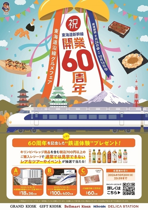 祝! 東海道新幹線開業60周年 東海道沿線グルメフェア メインビジュアル