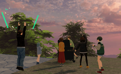 BBQ Garden 屋外で本格的なBBQが楽しめる、ゆとりある専用スペース。