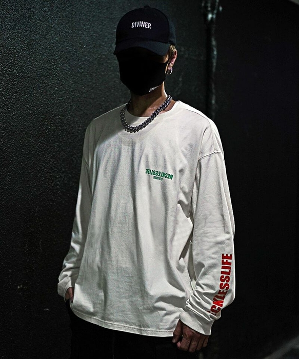 Burn Out L/TEE (オフホワイト)