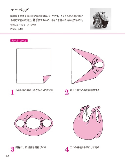 『京都の風呂敷屋さんが教える一生使える!ふろしきの結び方・包み方50』本文サンプル1