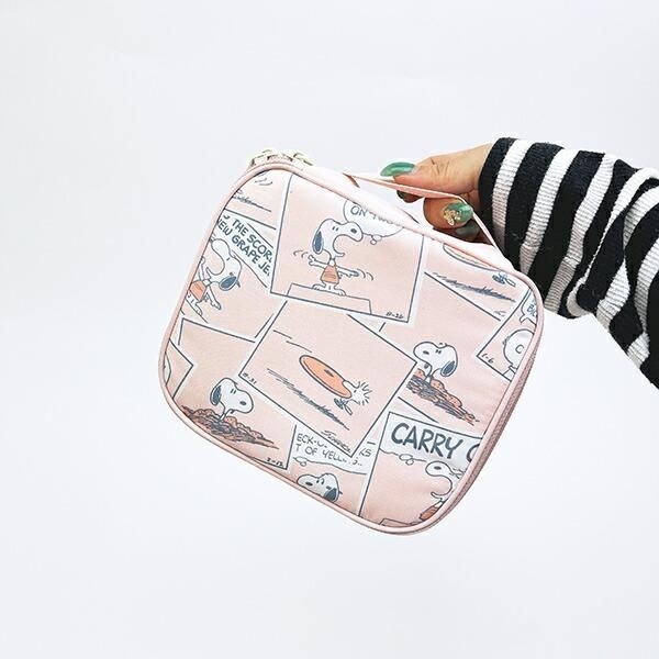 スヌーピーのたためるボックスポーチ